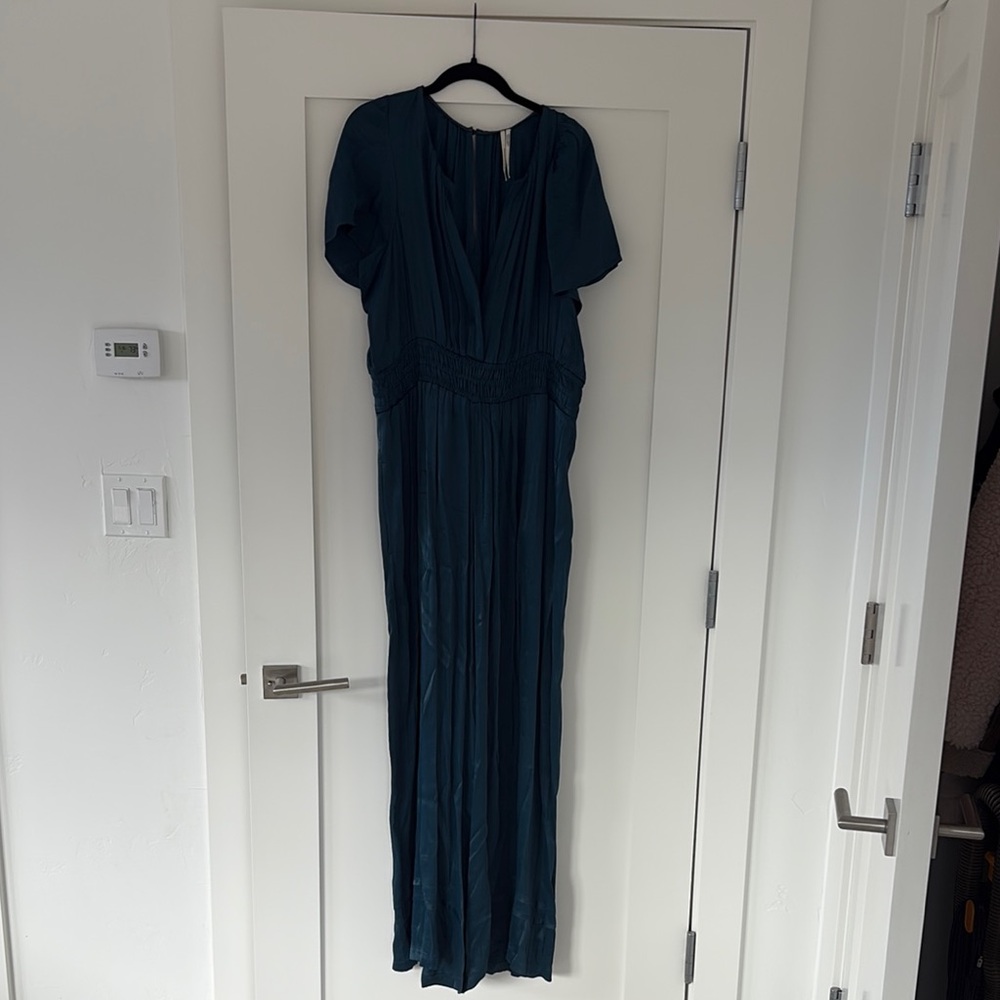 Elegant Teal Jumpsuit